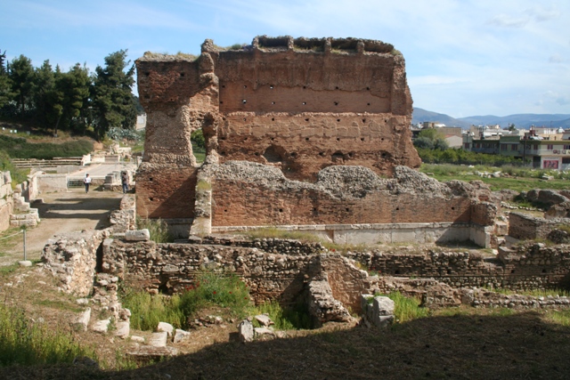Argos - The interior section of the Roman baths
